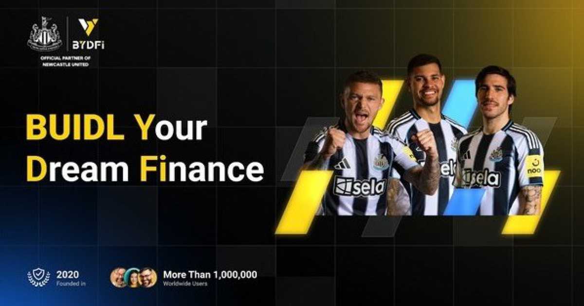 BUIDL, Non un Errore di Battitura - BYDFi Condivide la Storia Dietro il Suo Slogan allo St. James' Park